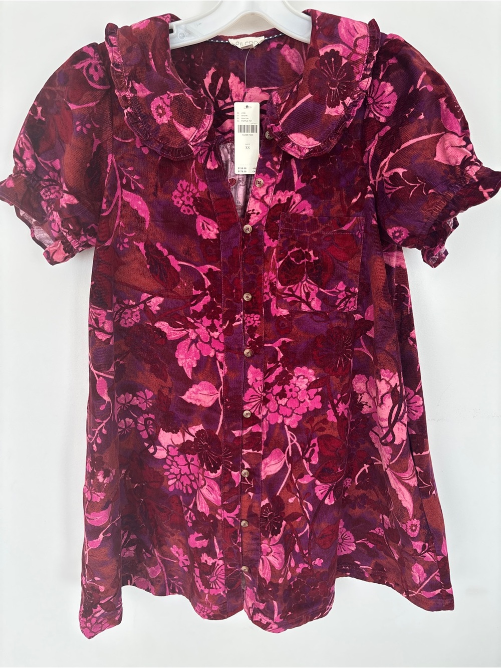 NWT Pilcro Keira Corduroy Mini Dress - Extra Small